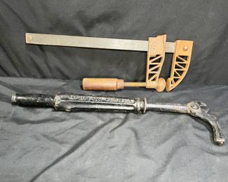 Antique Jumbo Nail Puller & Hargrave Clamp