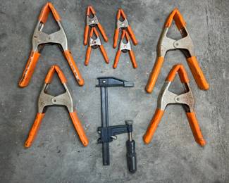 8 Squeeze and One Bar Clamp