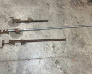 3 Large Pipe Clamps