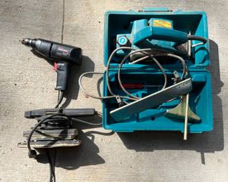 Power Planer, Finishing Sander, & Drill