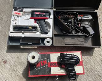 Wen & Weller Electric Soldering Irons with Solder
