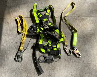 Harness, Slip Ring, & 3 Fall Safe Lines