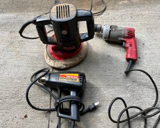 Wagner Heat Gun - Works
- Sears Buffer Polisher - model #315.10670 - Works
- Milwaukee Hole Shooter