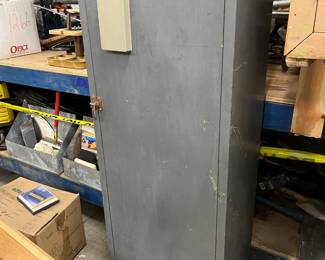 Vintage 5 Shelf Metal Cabinet