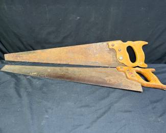 2 Vntage Hand Saws