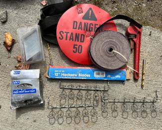 Hack Saw Blades, Peg Board Organizer, and More