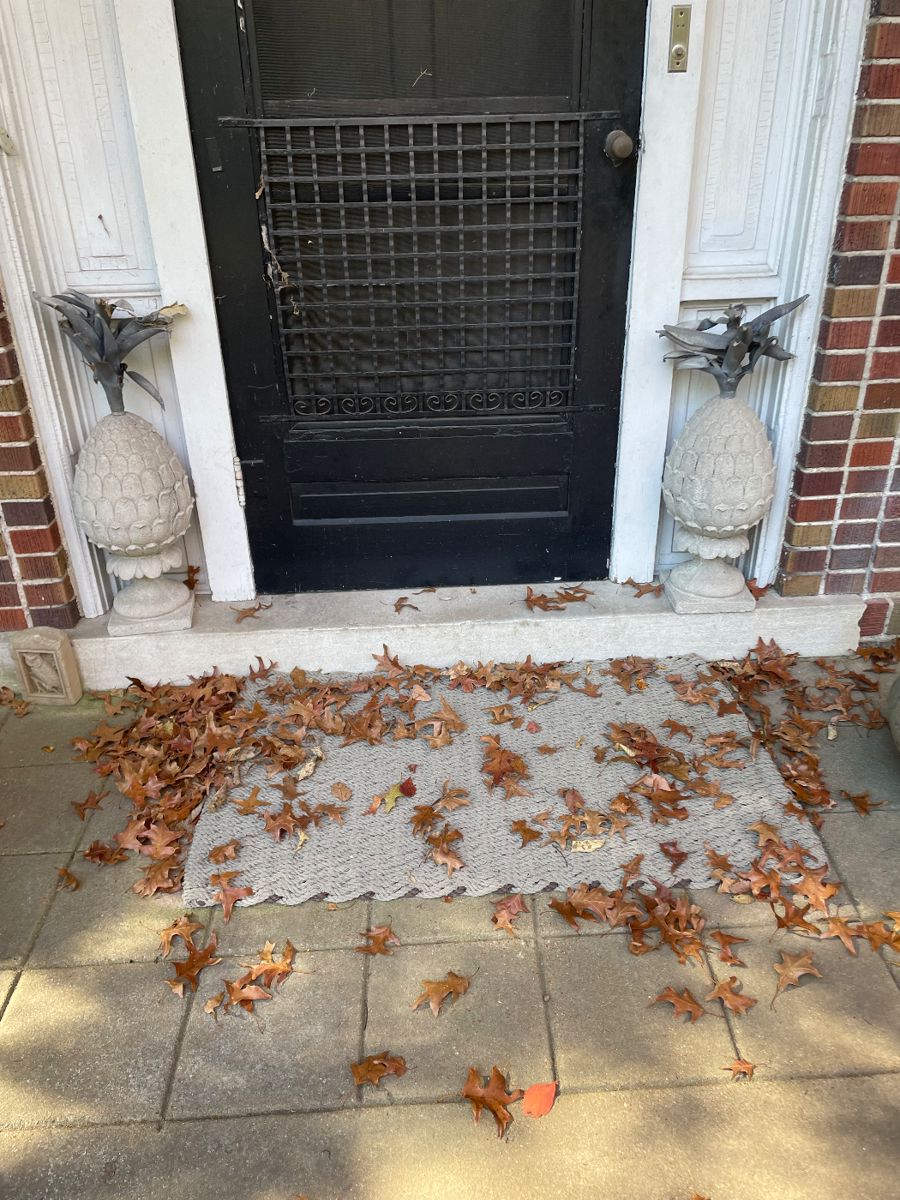 Vintage Stone Pineapple Garden Statues - A Pair