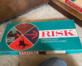 Vintage 1968 Risk Board Game Parker Brothers Wooden Pieces Complete