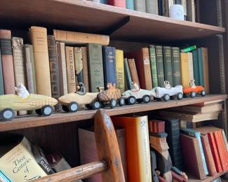 Wood Carvings Animal Toy Cars