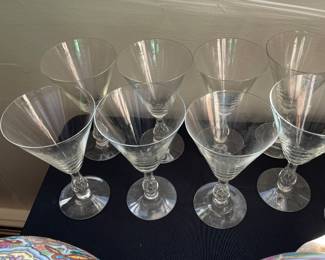 Crystal Martini Glasses - Set of 8 -
