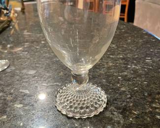 Vintage Anchor Hocking Bubble  Wine Glasses 5 1/2” Bubble Footed - Set Of 18 -