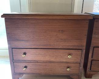 Pair of Wood Jewelry Chest 