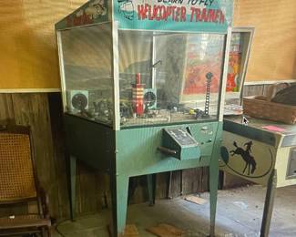 1968 Amusement Engineering Helicopter Trainer coin operated helicopter game
