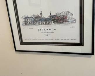 John Pils Kirkwood Missouri Framed Color Print Signed