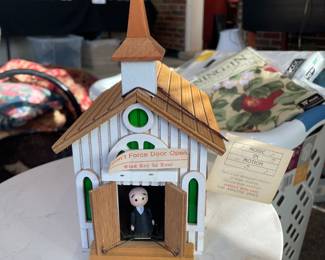 Vintage Amazing Grace Church Music Box Animated