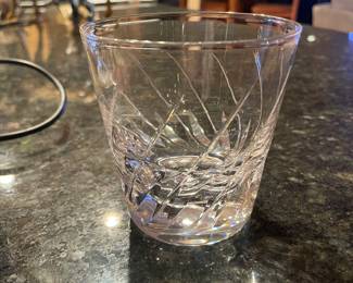 Olympus by Mikasa set of 5 Double Old Fashion Crystal Glass