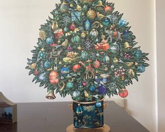 Artist Katharine Barnwell, Wooden Classic Christmas Tree 