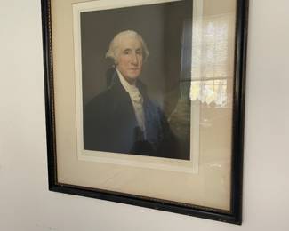 Signed Framed George Washington Print