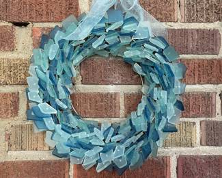 Beach Glass Wreath, Sea Glass Wreath