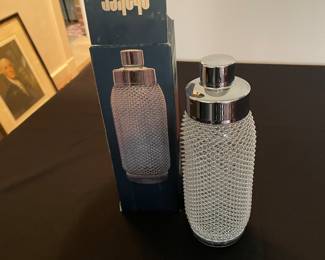 Vintage Glass Cocktail Shaker Merkuria Kovocas