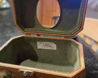 Vintage Purse Wooden Purse Raised 3D Owls - An Original By Pollydot Dages Ft. Land, Lake Toraway  -Box Purse Handbag Wood Purse Lucite Handle Collectible Purse