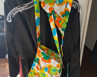 Mid Century Groovy  Bag with Matching Head Scarf 