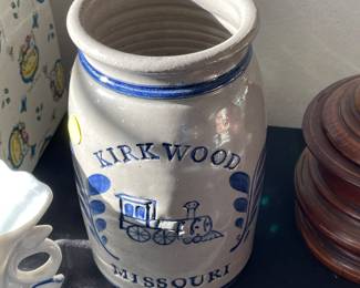 Art Pottery Crock Artist Signed Kirkwood Missouri Jar