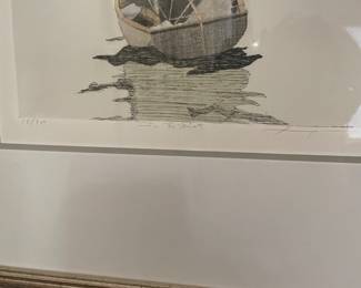 "In The Mist" - Framed Etching by Frank Kaczmarek - Signed and Numbered 