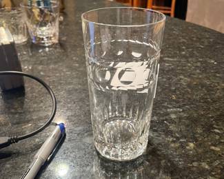 Elegant Imperial Glass Hampton 12 Ounce Flat Tumblers or Highball Glasses - Set of 6 -