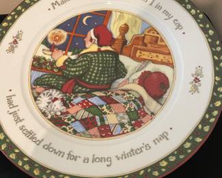 Portmeirion Studio Twas the Night before Christmas Story Susan Winget Dinnerware Set