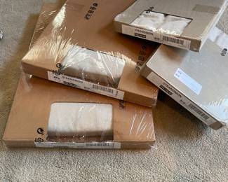 Ikea Strandmon Slipcover Cover for Wing Chair - Set of 2 - And Ottoman Cover - Set of 2 - Color Linen Beige - Never Been Opened 