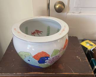 Chinese Fish Bowl Planter 