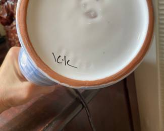 Mesa International Hand Painted Artist Signed Water Can 