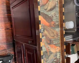 Annie Modica Owl "Hoot"  Lacquer Serving Tray - Signed 