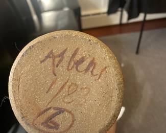 Artist Signed and Numbered Pottery Vase