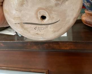 Vintage Tonala Owl Figurine Mexico Pottery