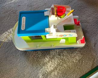 Vintage 1972-76 Fisher-Price Play Family Happy House Boat Yacht #985