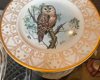 8 Edward Marshall Boehm Owl Plate Collection North American Owls