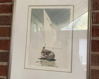 "In The Mist" - Framed Etching by Frank Kaczmarek - Signed and Numbered 