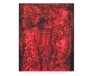 Rufino Tamayo, Afiche (Mujer), screenprint on artist paper, H.C. (hors commerce) sight: 29.5 x 23 in.