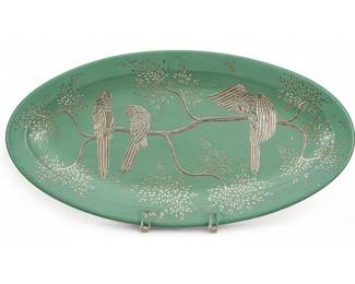 Emilia Castillo Silver Overlay Hotel Nikko Anniversary Dish