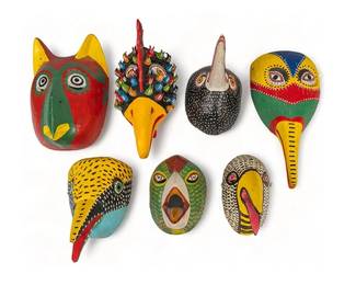 Mexican Folk Art Carnival Masks