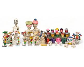 Collection of Day of the Dead Altar Items