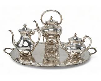 Sanborns Sterling Silver Coffee and Tea Set