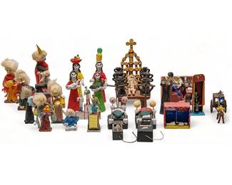 Collection of 23 Vintage Day of the Dead Miniatures