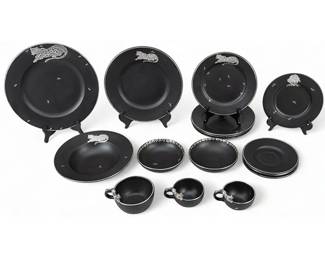 Emilia Castillo Silver Overlay 16 Pc. Diningware