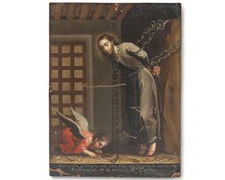 18th C. Mexican Retablo, Senor del Aposentillo, Joseph de Paez