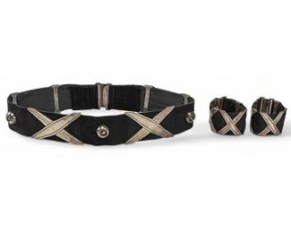 Hector Aguilar Sterling Silver Belt and Cuffs