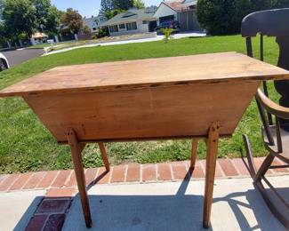 Pine, primitive storage piece. Top comes off.