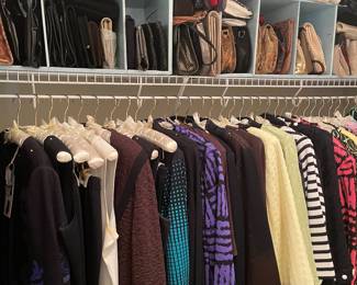 Designer clothes...Ming Wang, Chico's, Carole Little